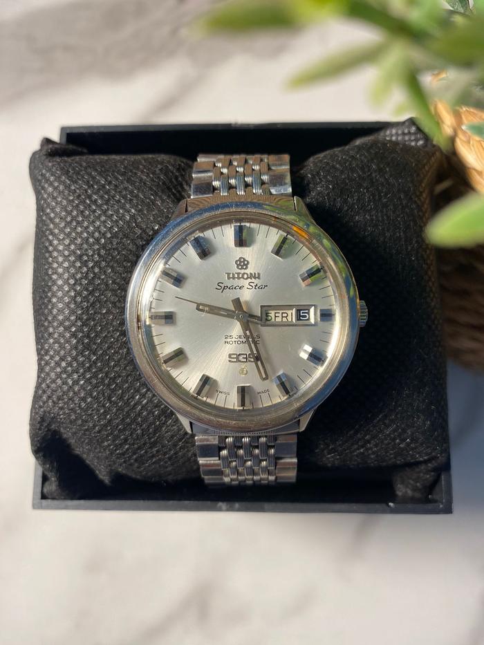 Jam Tangan Titoni Space Star 939 Silver Dial Automatic Swiss