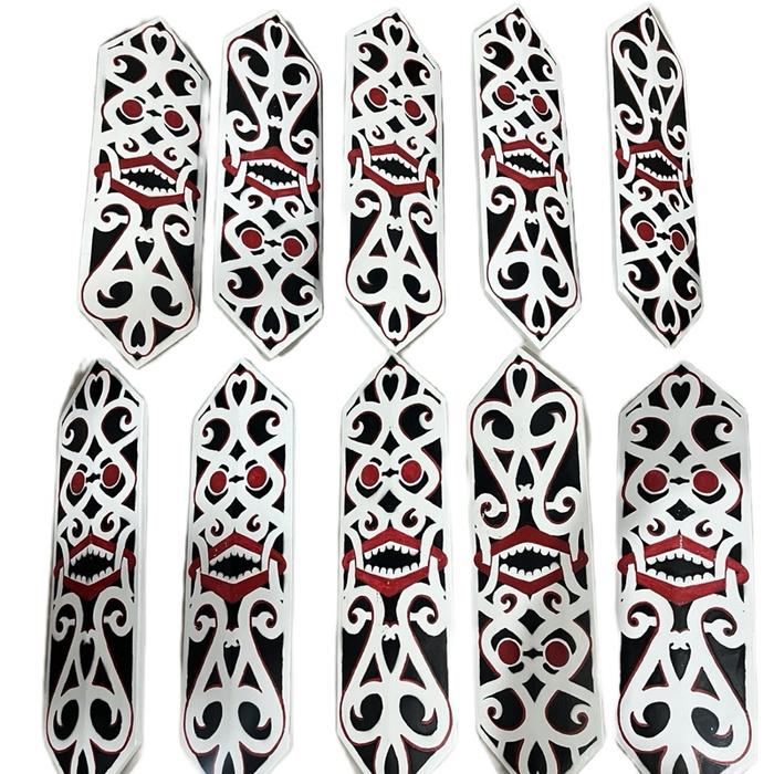 Perisai motif Dayak ~ atribut tari anak" / pajangan Rumah khas kalimantan Fashion