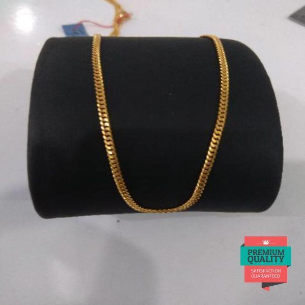 GROSIR KALUNG EMAS ASLI KADAR 916 MODEL RANTE POLOS PADAT PANJANG 50