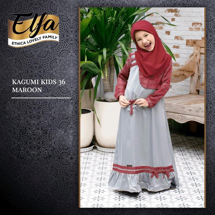 GAMIS ANAK ETHICA KAGUMI KIDS 36 MAROON