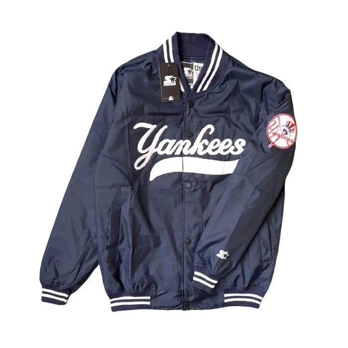 Jaket Varsity Yankees Premium Scotpuma parasut Pria Wanita Hitam Unisex Distro Jumper