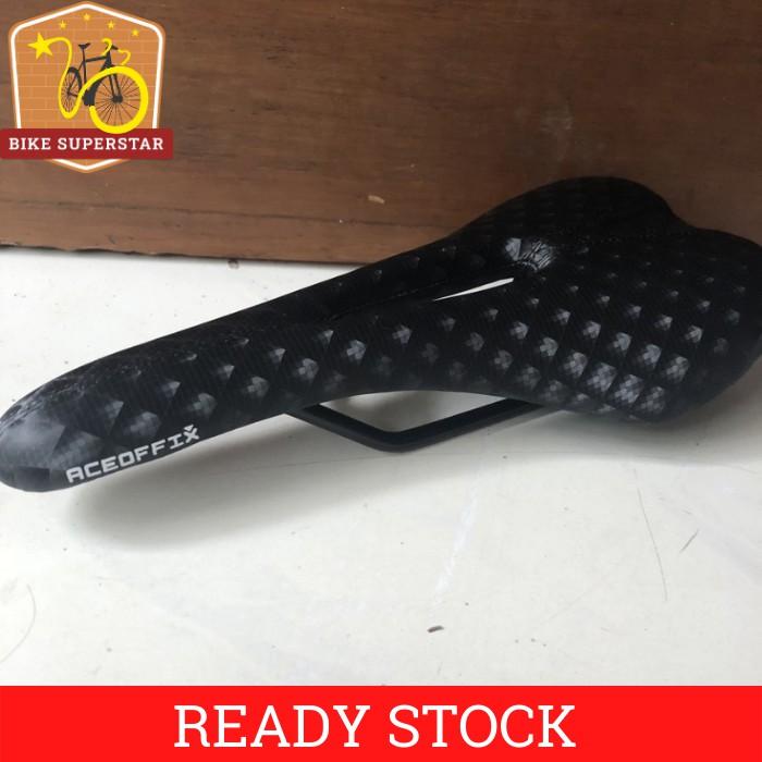 (COD) SADDLE JOK SEPEDA ACEOFFIX MOTIF CARBON UNIVERSAL LIPAT MTB ROAD BIKE KASKADA Outdoor