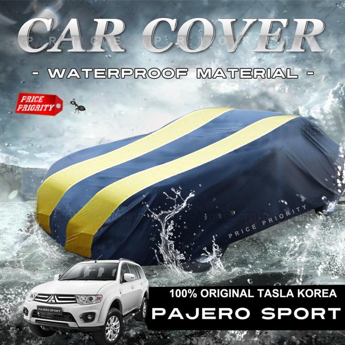 Cover Navy Gold Mobil Pajero Sport / Sarung Mobil Pajero Sport / Penutup Mobil Pajero Sport