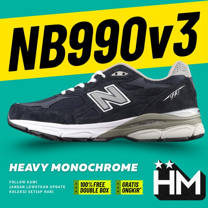 NB Balance 990v3 Navy Sneaker M990NB3 (Size 36-45)