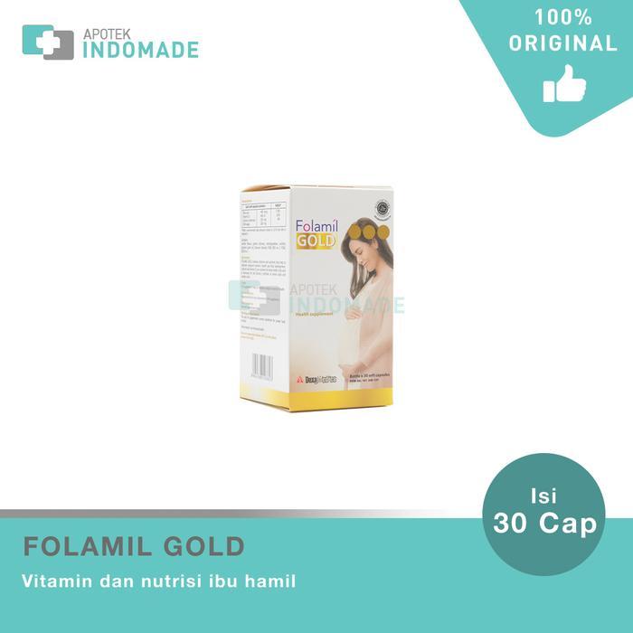 PROMO GUYS Folamil Gold - Suplemen Kehamilan Kesehatan Ibu Hamil (30 Kaplet) PREMIUM