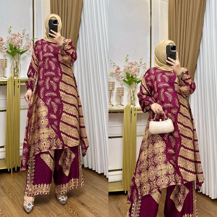 set celeana MAMIZAQ batik sutra viscos sutra