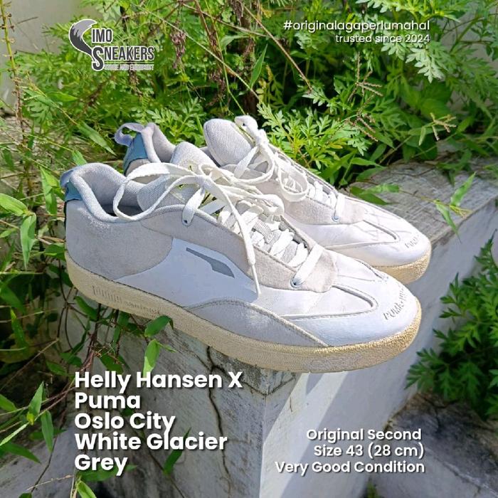 Helly Hansen X Puma Oslo City Putih Abu Sepatu Sneakers Original