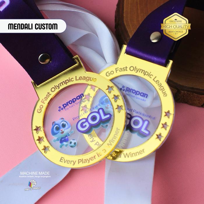 Medali Akrilik Custom | Medali Wisuda, Lomba Sekolah, Turnamen Olahraga, Event