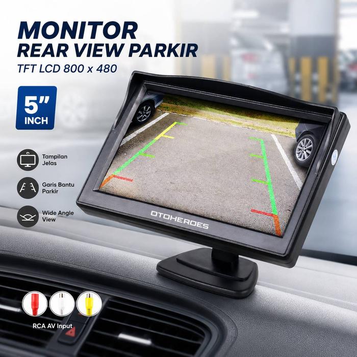 Permata Mall | Monitor Parkir Mobil | Layar TFT LCD | Monitor Kamera Mundur