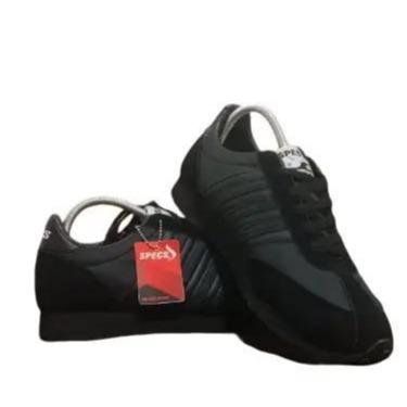 Sepatu specs104 hitam sepatu sekolah sneakers pria anti air Casual Black Running Sport