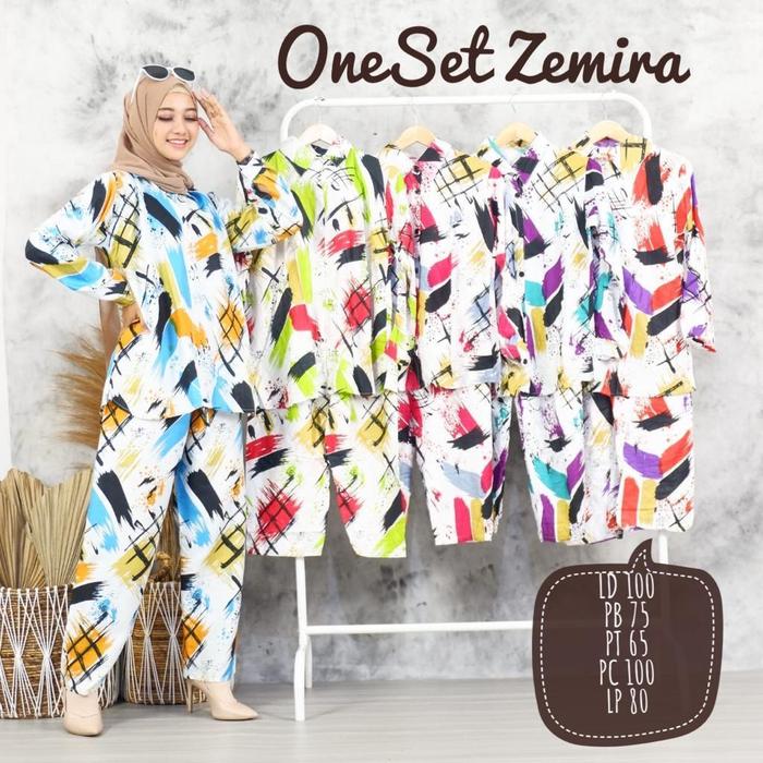 Tunik dan Oneset Zemira Rayon