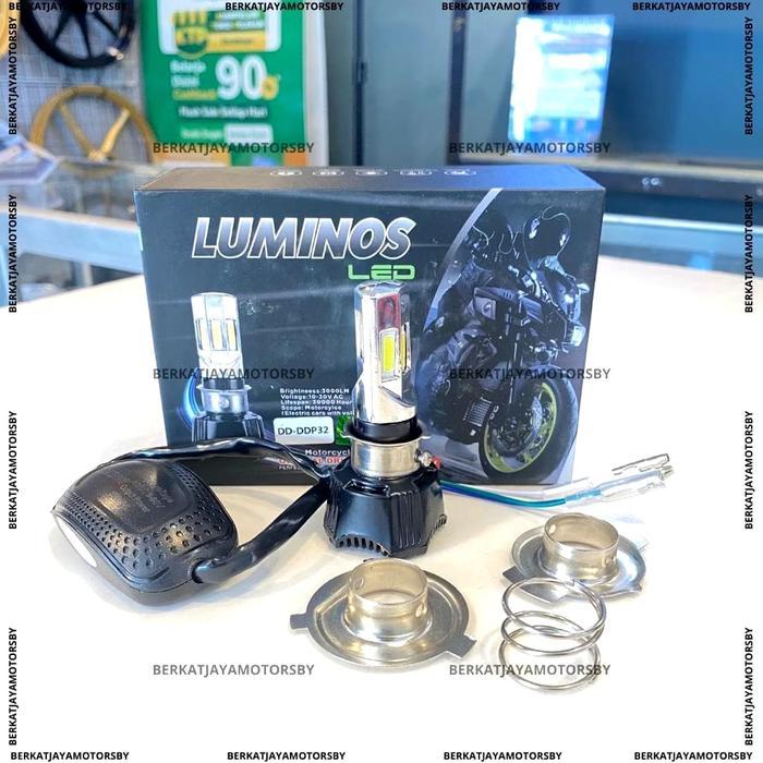 LUMINOS LAMPU LED MOTOR 6 SISI LAMPU DEPAN 6 MATA AC/DC 40WATT ASLI