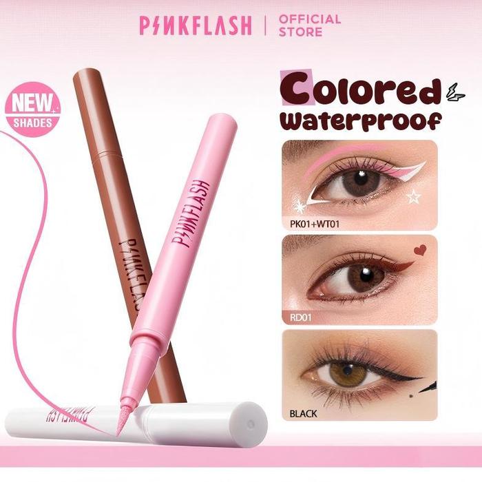 [New Shades]PINKFLASH Waterproof Eyeliner Colored Eyeliner pigmented  Long lasting Waterproof