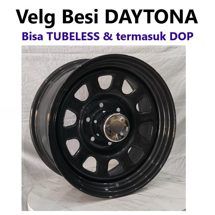 4pcs Velg Besi Daytona 17x8.0 6H 139.7 et0 Ring 17 R17 Lebar 8 Inci Mobil Toyota Hardtop Land Cruise