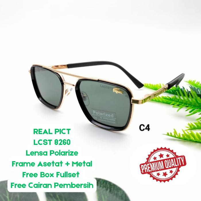 SALE New Sunglasses Kacamata Hitam Pria LCST 8260 Polarize Polaroid Sporty Elegan Mewah Free Box Ful