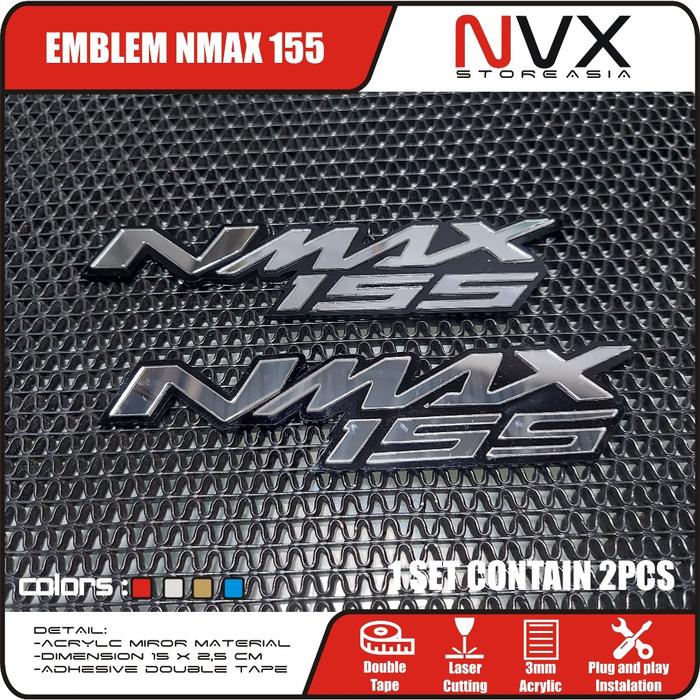 NEW!! READY!! 2pcs Emblem Nmax 155 YAMAHA Nmax new nmax old 155 Real picture BEST SELLER!!