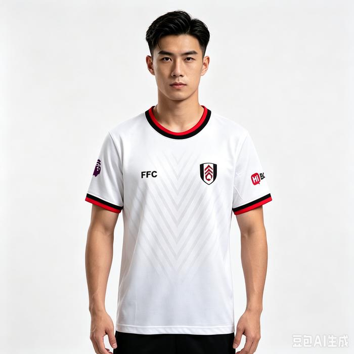 Jersey Fulham Home Putih Terbaru  Bahan Dryfit Nyaman Untuk Main Bola & OOTD Sehari‑hari