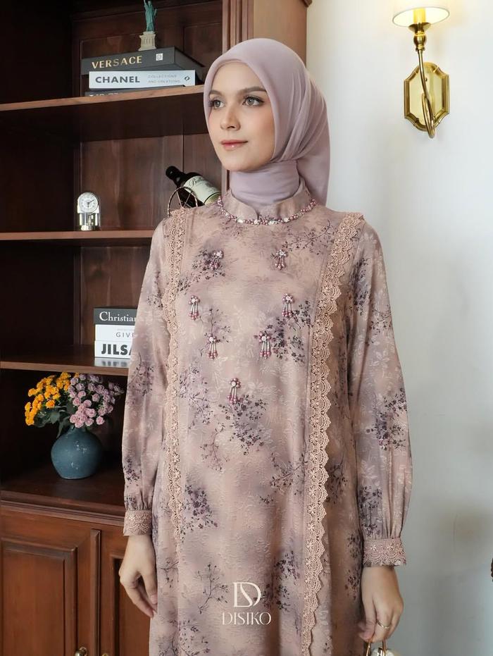 Nuraya Disiko Exclusive Gamis Raya Wanita Muslim Mewah