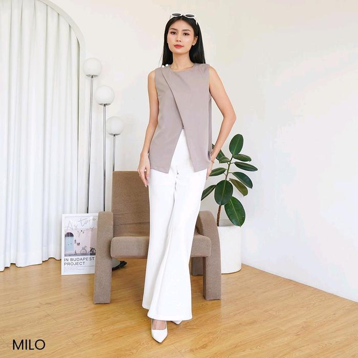 Rompi Wanita Tanzu Casual Kerja Vest Atasan