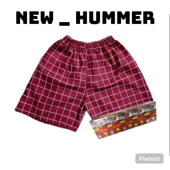Celana pendek pria motif tartan short pants square - Hummer