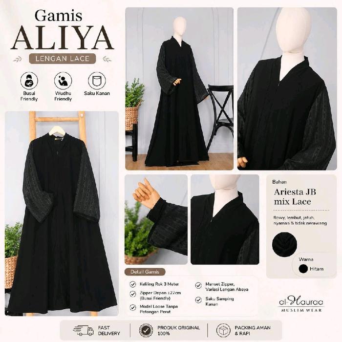 Gamis Aliya (Jetblack) Al Hauraa