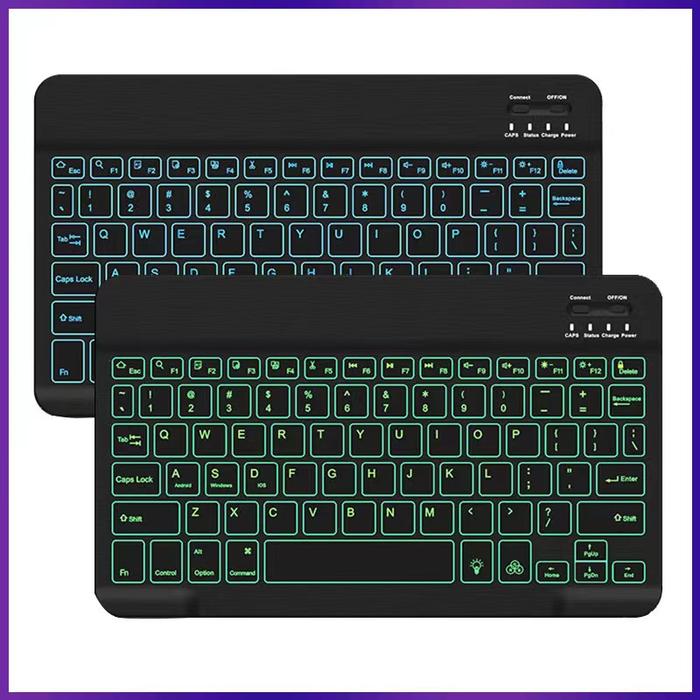 RGB Bluetooth keyboard Wireless keyboard Bluetooth mini Spanish