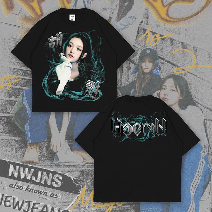 [HOT] HAERIN NEWJEANS Never D!e All Member OVERSIZE T-Shirt Series