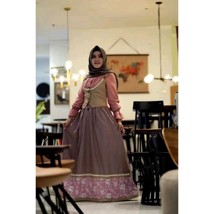 [Muveboutique] Gamis Esme Repro Pink