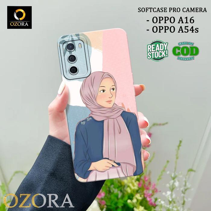OZORA - Softcase Hp Oppo A16 / A54s Terbaru - Fashion Case HIJAB - Case Hp Oppo A16 / A54s - Casing