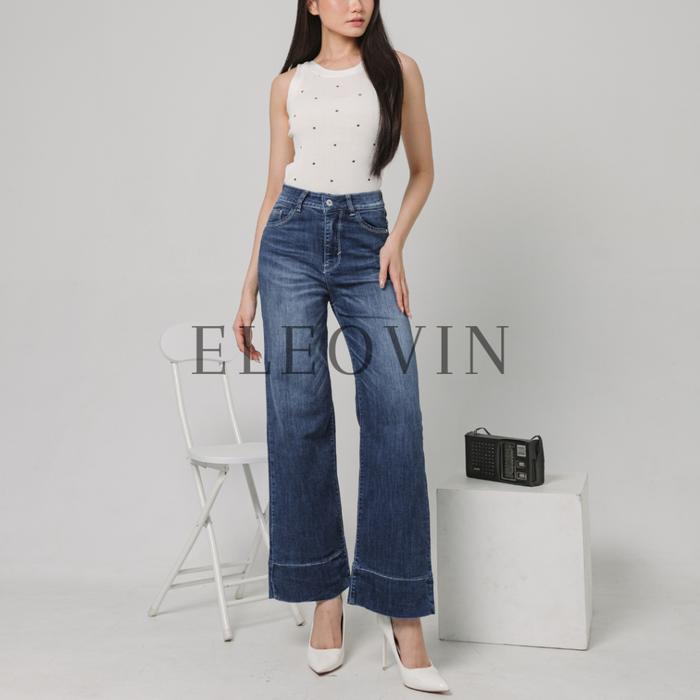- Jeans Kulot Tommy - Celana Panjang Highwaist Loose Baggy Korean Look Gombrong Jeans