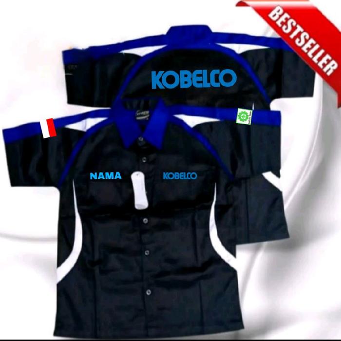 kemeja Kobelco baju Kobelco seragam Kobelco Pdh Kobelco Pdl Kobelco baju kerja Kobelco kemeja kerja 