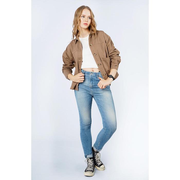 Logo Jeans Jaket Zeline Brown 34411L5Bw