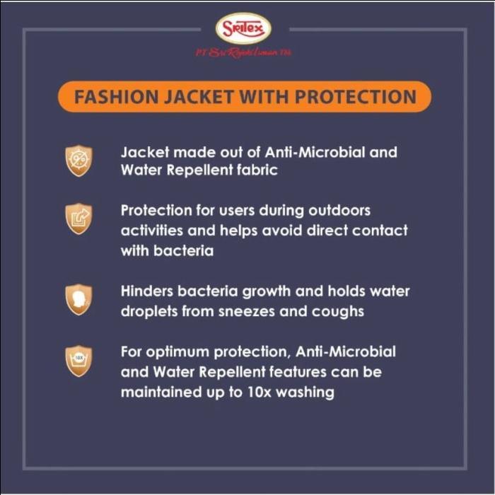 Jaket Pelindung Anti-Air Dan Mikrobial Sritex - Ladies Long Coat