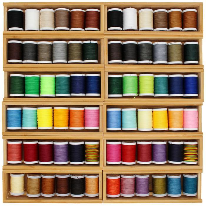 0.35-0.8Mm Round Waxed Thread Polyester Cord Wax Coated Strings For Braided Bracelets Diy Accessorie