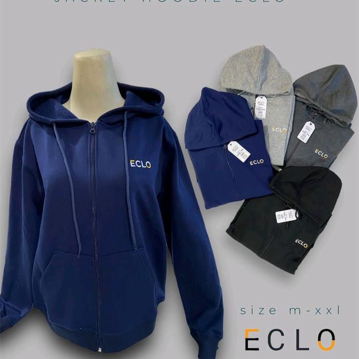Jaket hoodie Eclo  Dewasa