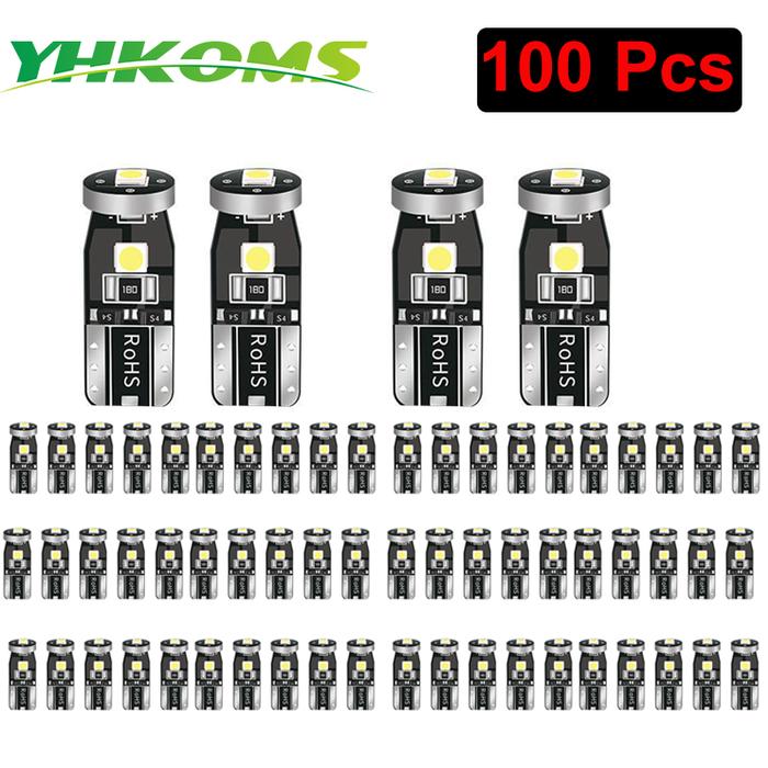 YHKOMS Bohlam Led Canbus W5W 168 194 6000K Lampu Sinyal Putih Lampu