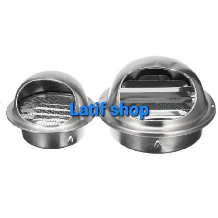 Grill keong Alu / Wall air vent grill 6 in /grill bulat 6 in/penutup lubang ventilasi flexible ducti