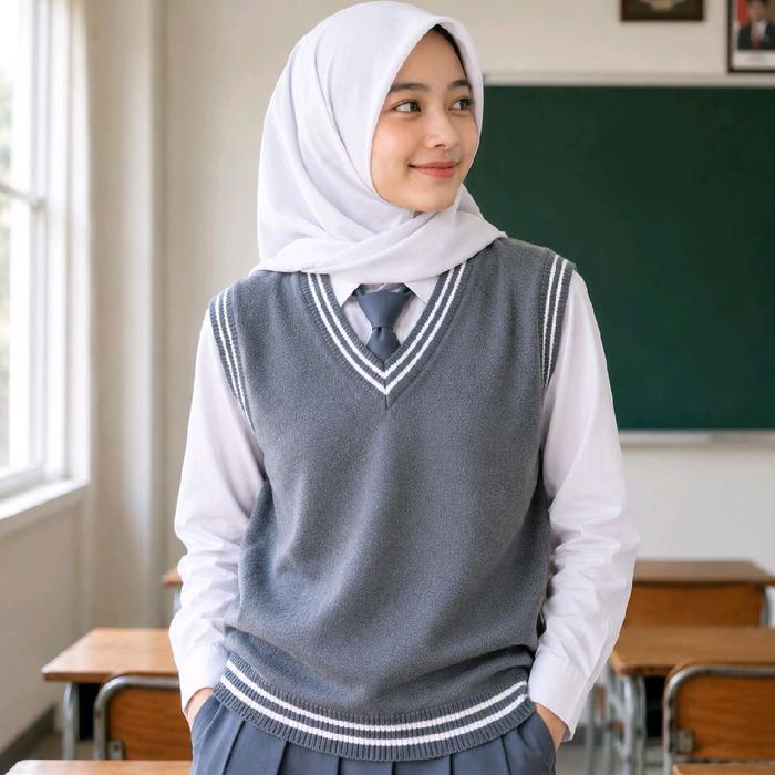 Rompi Vest Rajut Anak SMA