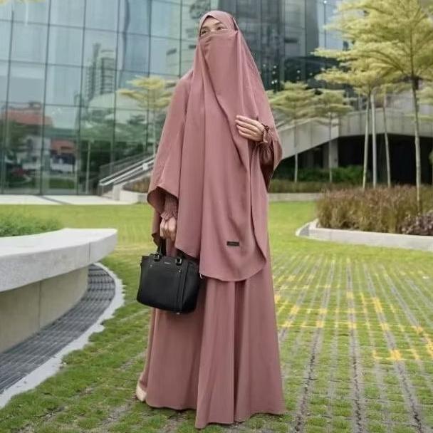 Khanti Fk Set / Gamis Set Fk Murah / French Khimar