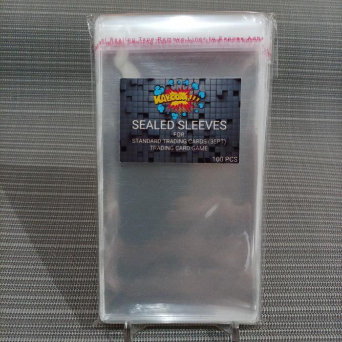 card sleeve with sealed/plastik pelindung kartu 1 pack isi 100 lbr