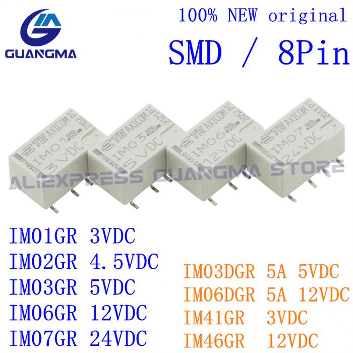 50PCS Relay DC3V 4.5V 5V 12V 24V IM03DGR IM06DGR IM41GR IM46GR SMD