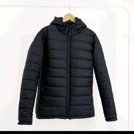 JAKET GELEMBUNG PUFFER TEBAL / JAKET MUSIM DINGIN / JAKET WINTER Panjang Pria Hitam  Kantong  Casual