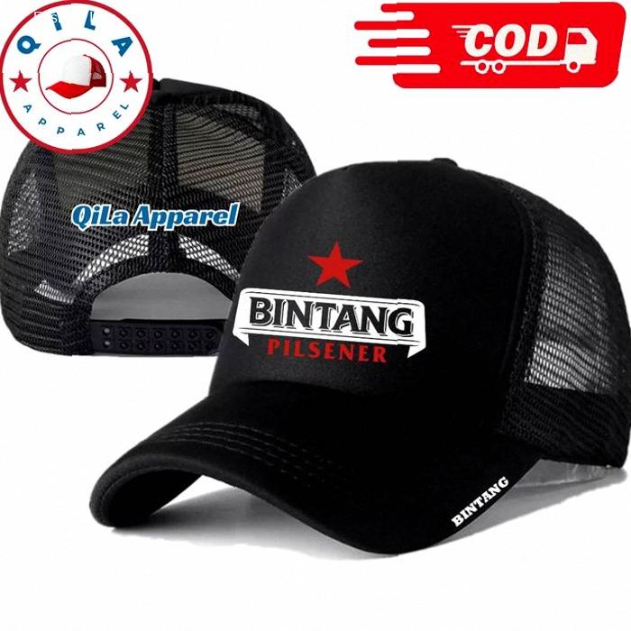 New arrival QiLa Apparel Topi Trucker BINTANG PILSENER - Topi Distro BINTANG PILSENER Logo - Topi BI