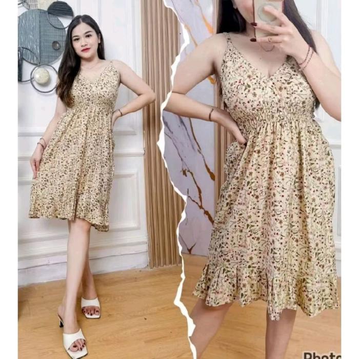 Daster Rayon Wanita Pendek dengan Tali Penyesuaian Panjang - Celana, Baju, Tidur, Nyaman piyama leng