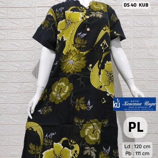 Daster 40 Kencana ungu label biru pendek