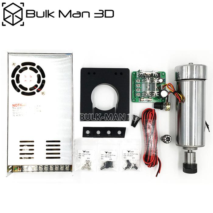 400W CNC 12V- 48V DC Air Cooled Spindle Motor with PWM Speed