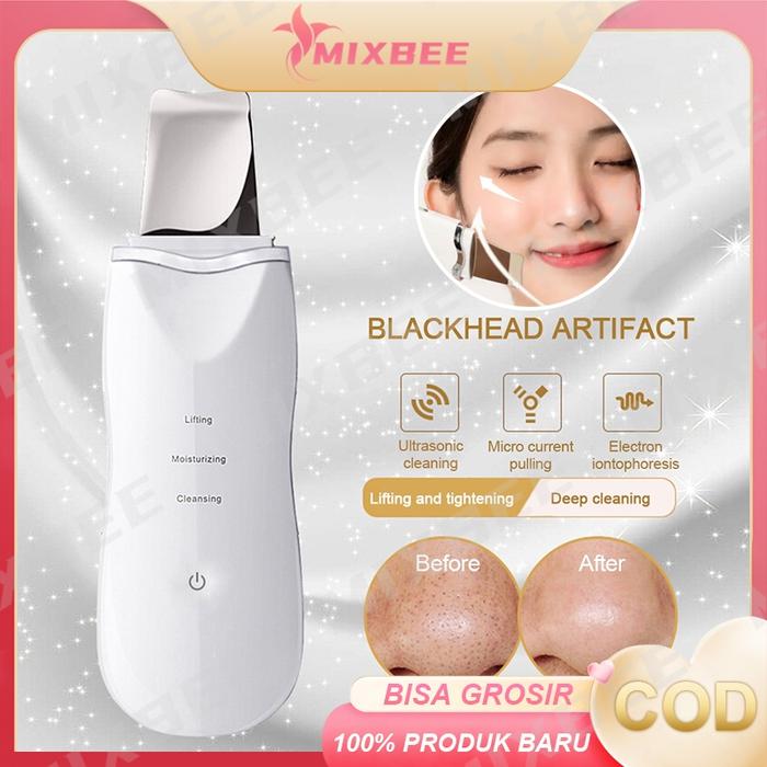 Alat Facial Ultrasonic Skin Scrubber Penghilang Jerawat dan Komedo Dalam Membersihkan Wajah
