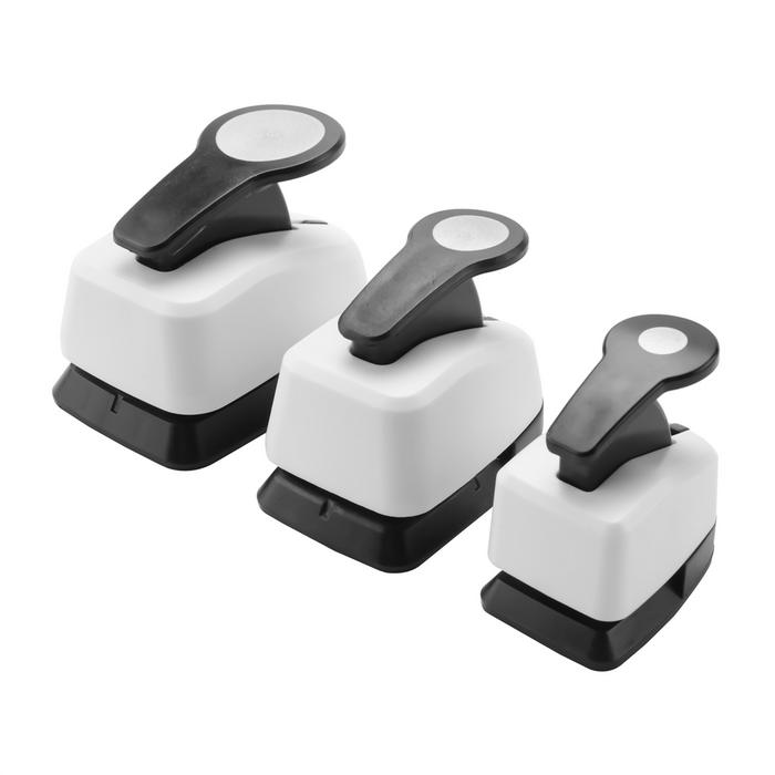 3Pcs Paper Craft Punches-Hole Puncher Single,Hole Punch Shapes, Hole Puncher for Crafts 9/16/25mm Ci