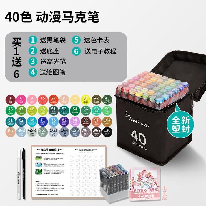 Asli Touch Mark T3 color marker = Copic Sketch Marker