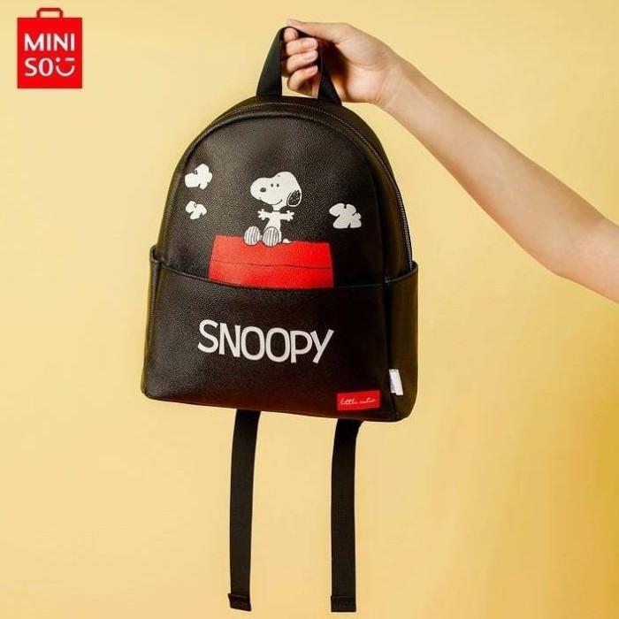 Miniso Tas Ransel Lucu Snoopy Summer Travel Collection Backpack Best Seller